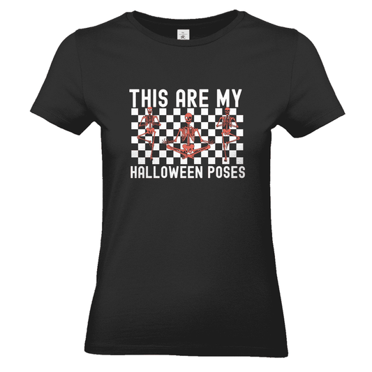 Damen T-Shirt Halloween Meditation