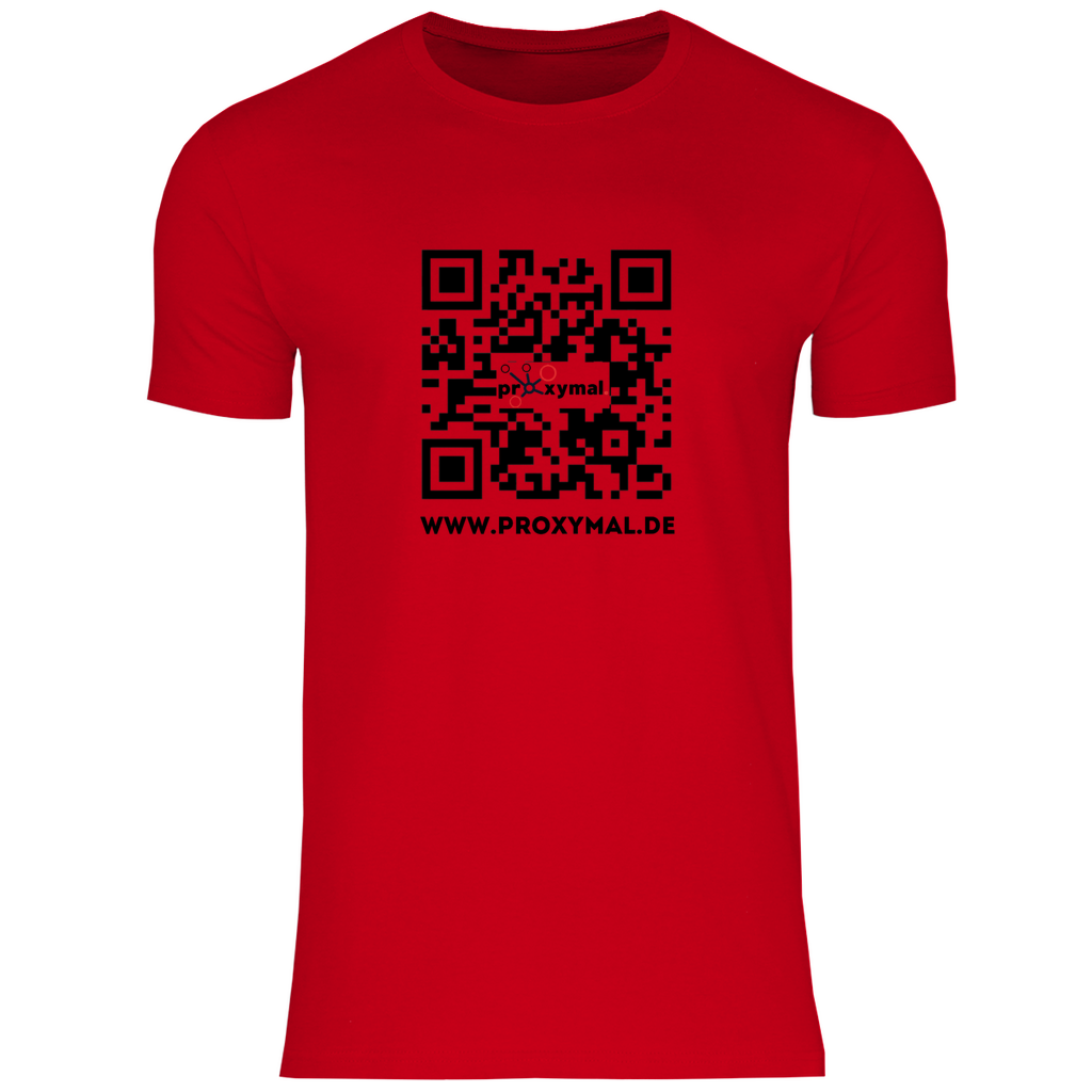 Herren T-Shirt - OR Code Webseite