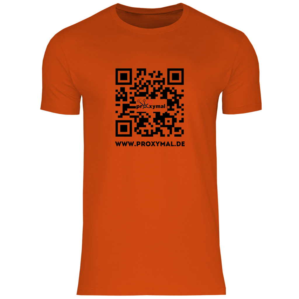 Herren T-Shirt - OR Code Webseite