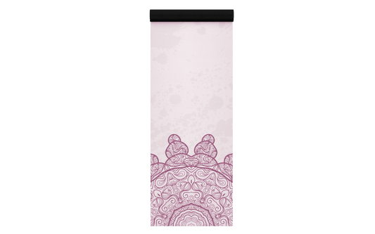 Yogamatte - Mandala White Pink