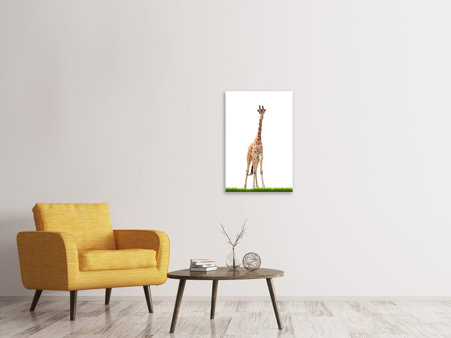 Leinwandbild Die lange Giraffe