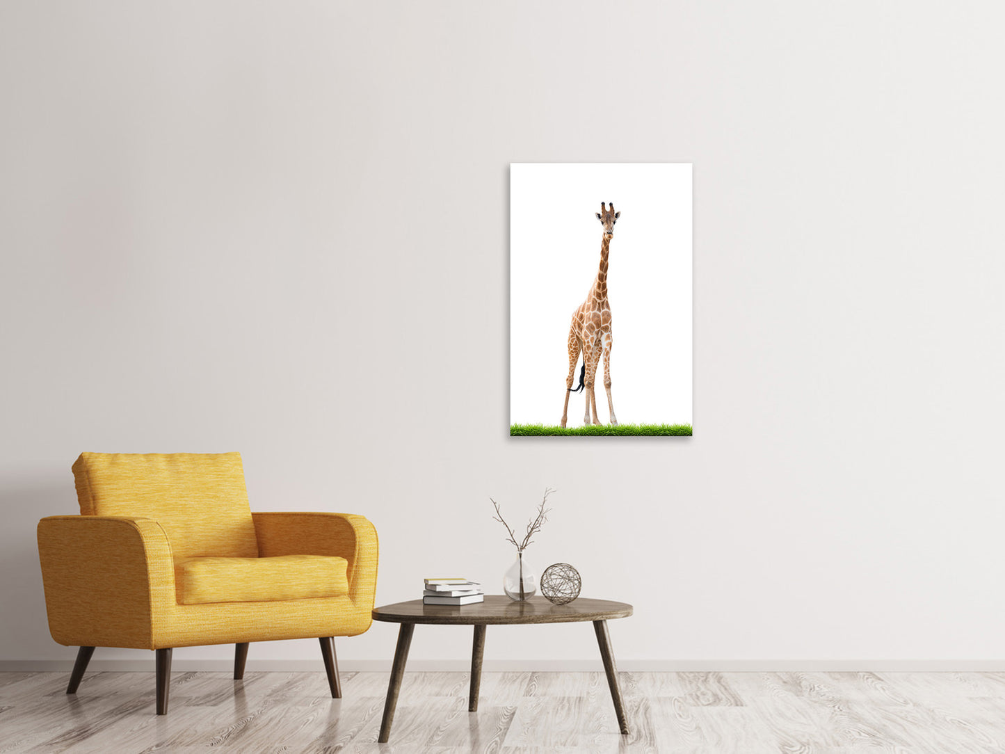 Leinwandbild Die lange Giraffe