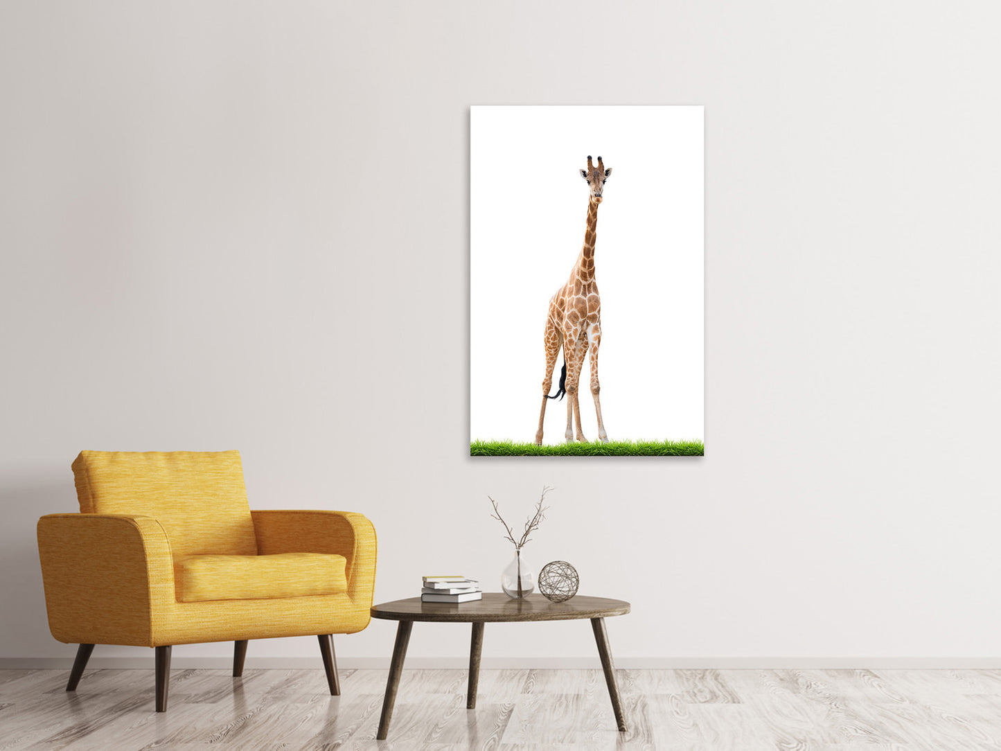 Leinwandbild Die lange Giraffe