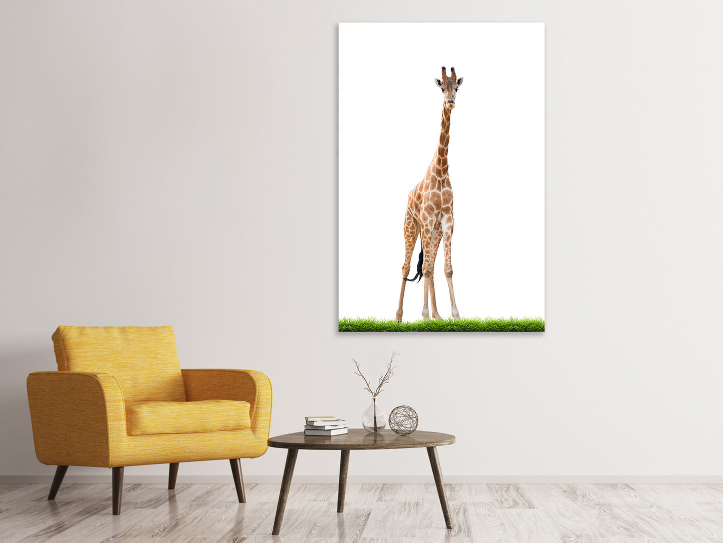 Leinwandbild Die lange Giraffe