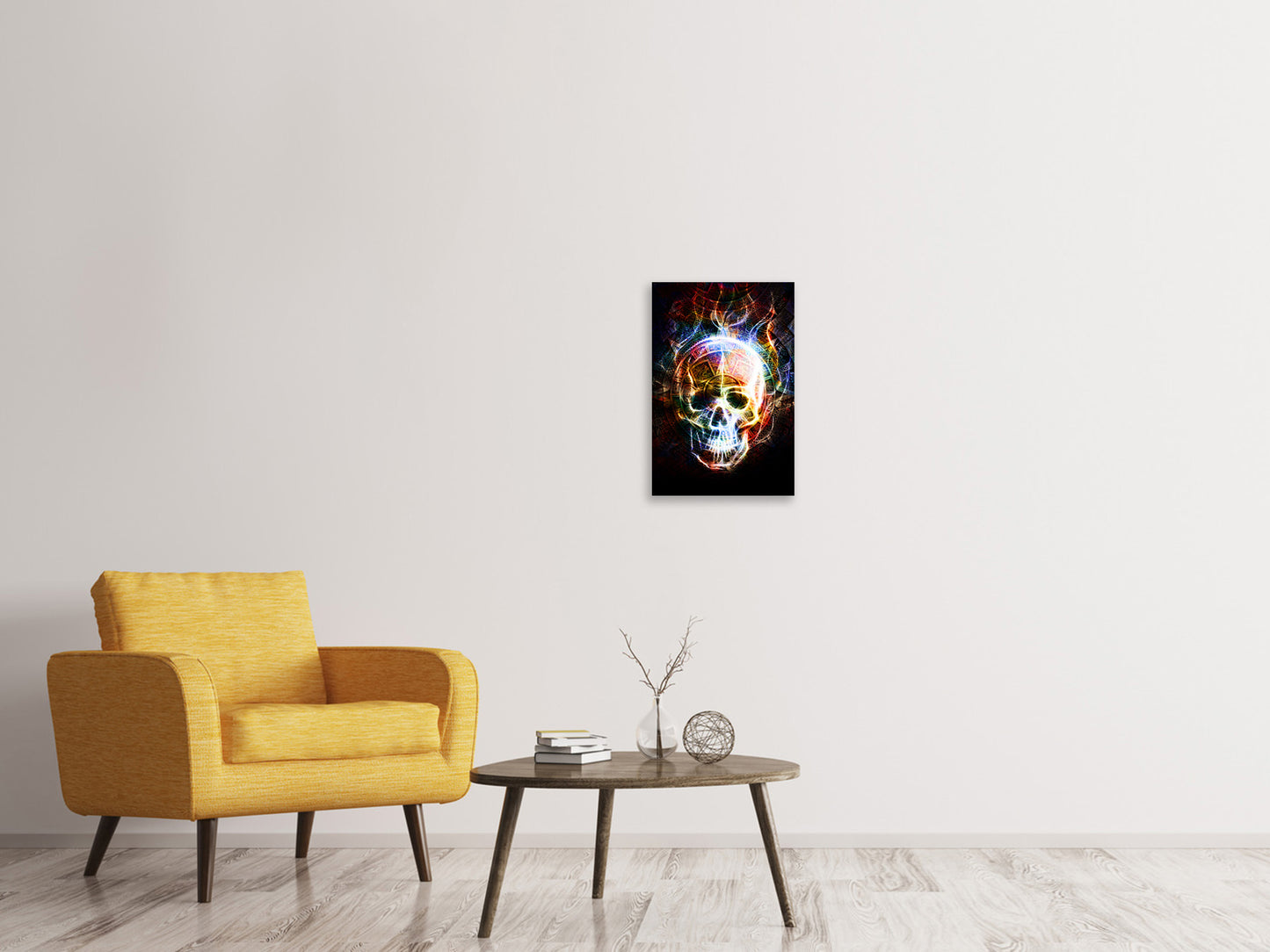 Leinwandbild Psychedelic Skull