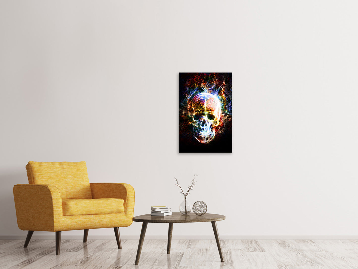 Leinwandbild Psychedelic Skull