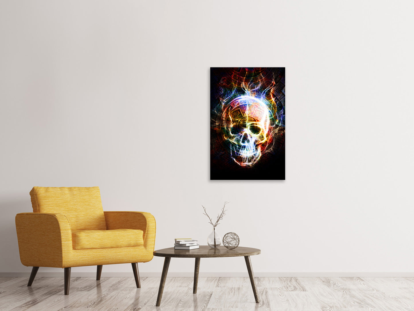 Leinwandbild Psychedelic Skull