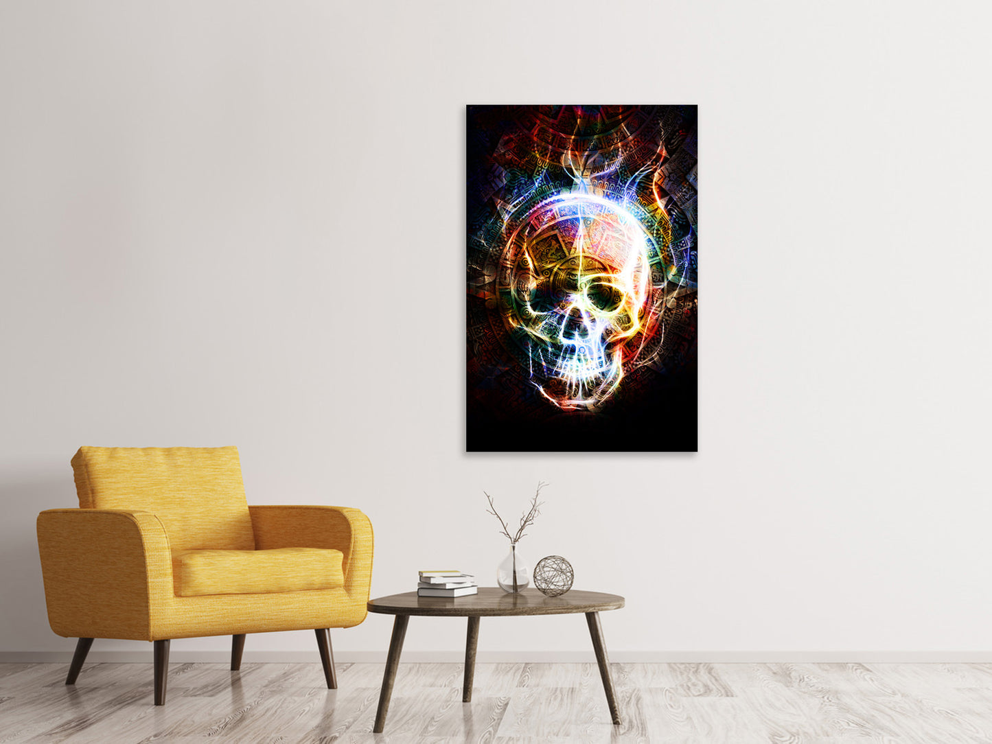 Leinwandbild Psychedelic Skull