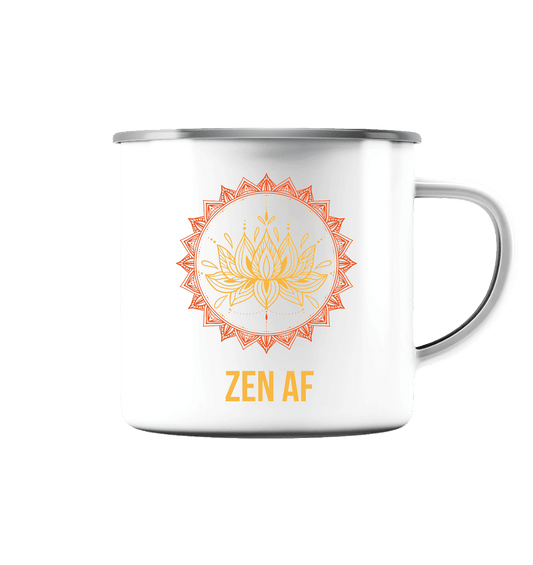 ZEN AF  - Emaille Tasse (Silber)