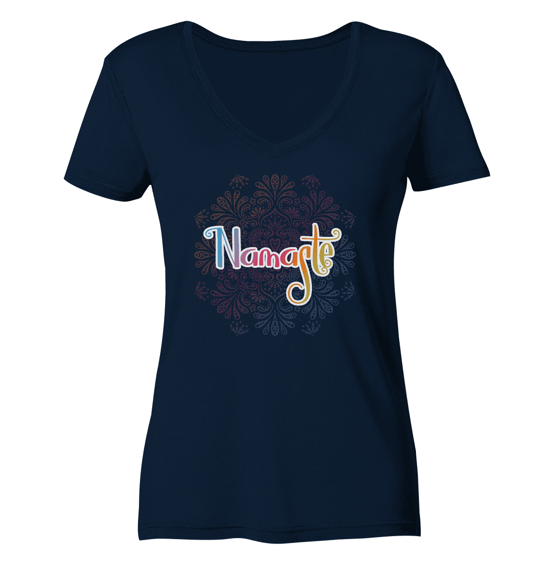 Namaste - für deinen Entspannten Tag - Damen V-Neck Shirt Bio