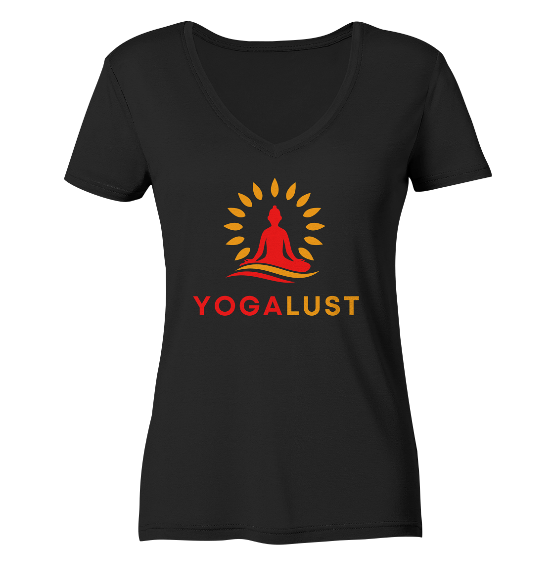 Yogalust - Damen V-Neck Shirt Bio