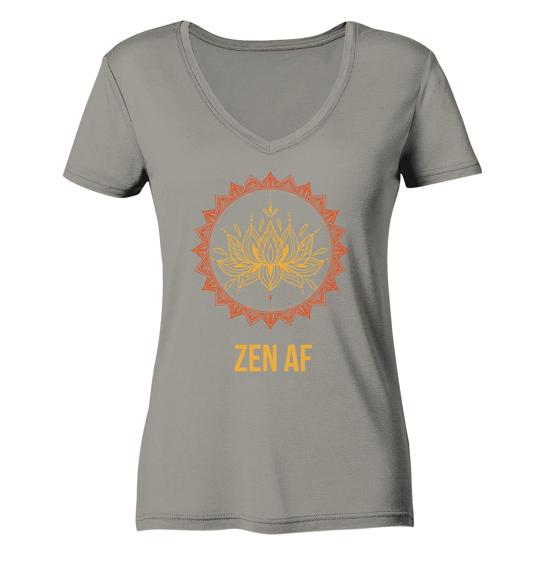 ZEN AF  - Damen V-Neck Shirt Bio