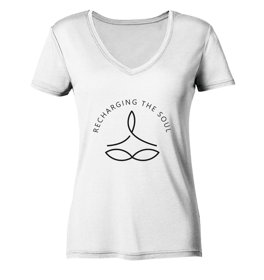 RECHARGING THE SOUL YOGA - AUFLADEN DER SEELE MIT YOGA - Damen V-Neck Shirt