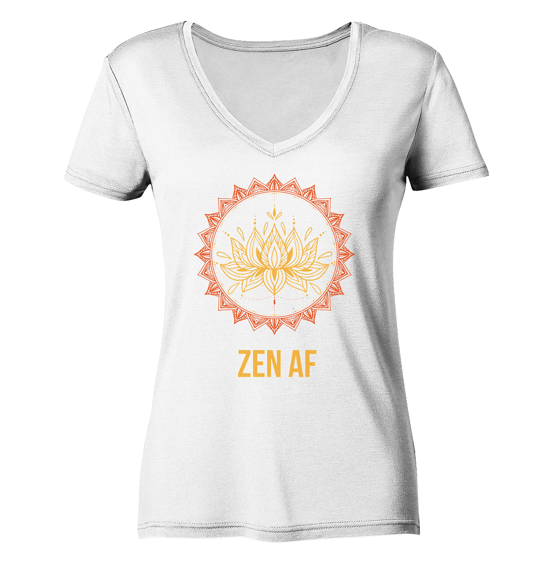 ZEN AF  - Damen V-Neck Shirt Bio