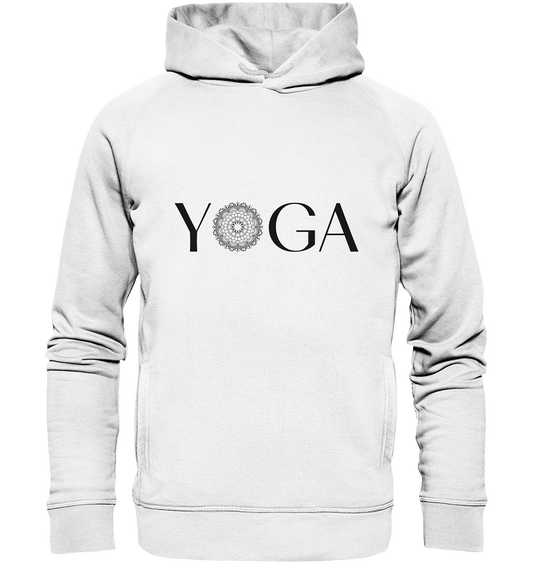 YOGA - DER EINKLANG IN RAUM UND ZEIT - UNISEX HOODIE BIO