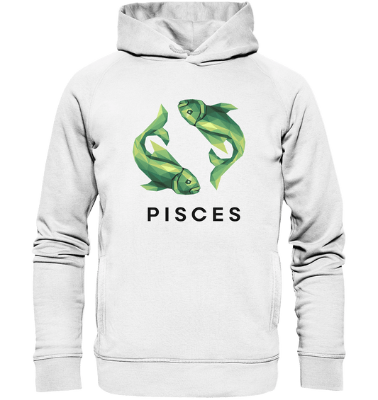 Fische Sternzeichen (Pisces) - Organic Fashion Hoodie