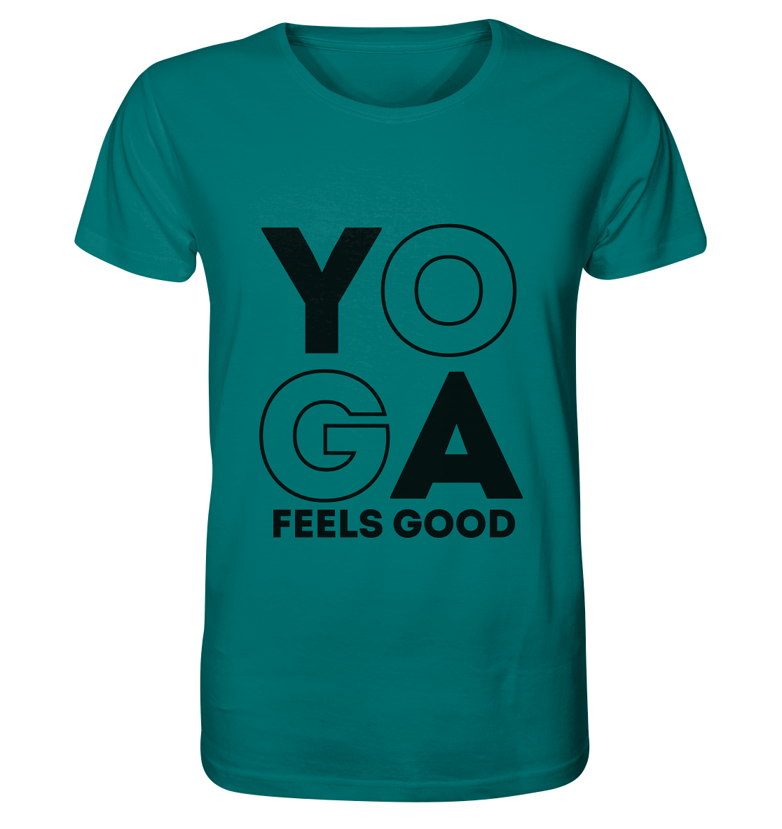 Yoga Feels Good - Herren T-Shirt Bioqualität