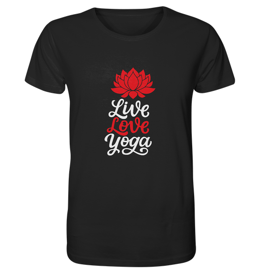 Live & Love - Herren T-Shirt Bioqualität