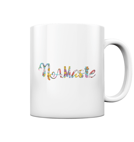 Namaste blumig - Tasse glossy