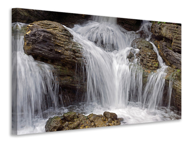 Leinwandbild Wasserfall XXL