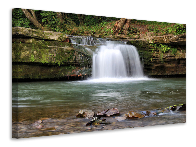 Leinwandbild Beste Aussicht auf den Wasserfall