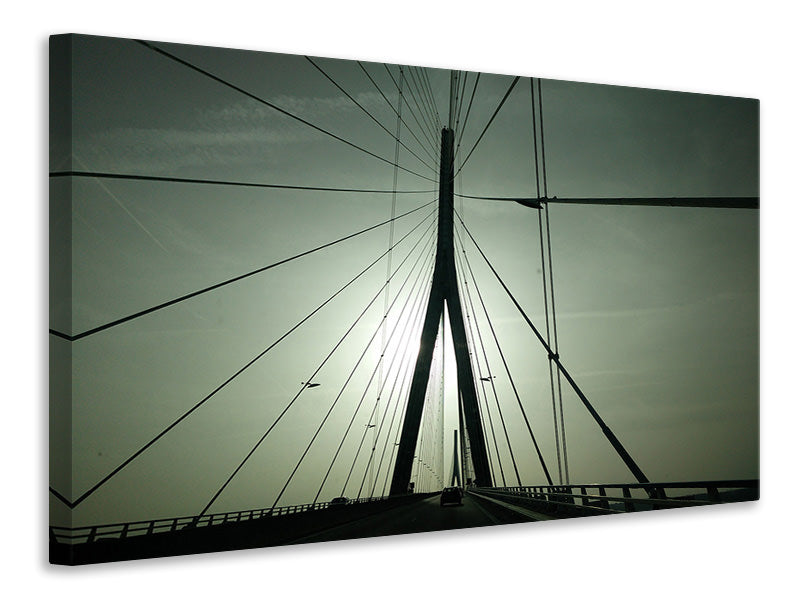 Leinwandbild Pont de Normandie Frankreich