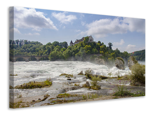 Leinwandbild Tobender Rheinfall